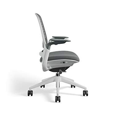 Steelcase Series 1 Office Chair - Ergonomic Work Chair with Wheels for Carpet - Helps Support Productivity - Weight-Activated Controls, Back Supports & Arm Support - Easy Assembly - Graphite, Light - Medaid International