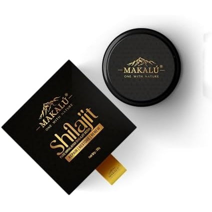 MAKALU Ayurvedic Pure Himalayan Shilajit/Shilajeet Resin With Spoon 20 Gm… - Medaid