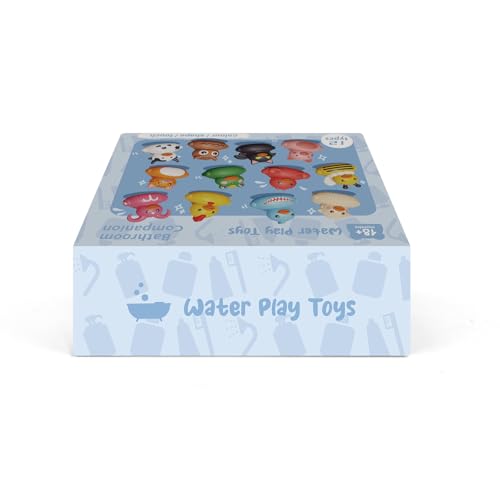 12PCS Rubber Ducks,Toddler Bath Toys,No Hole Bathtub Toys,Baby Pool Toys for 18 Months and Older - Medaid International