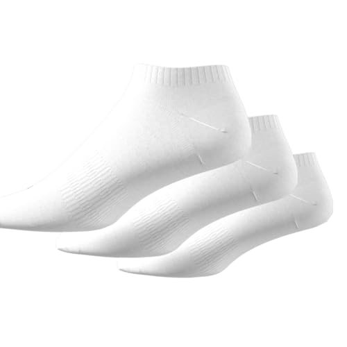 Adidas EBB61 Men's Cushioned Low Cut Socks, Set of 3, white/black (HT3434) - Medaid International