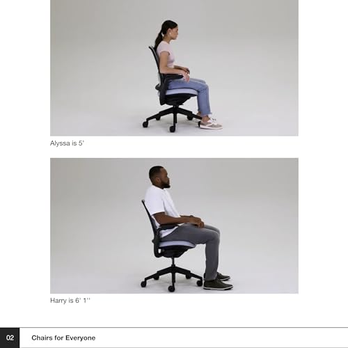 Steelcase Series 1 Office Chair - Ergonomic Work Chair with Wheels for Carpet - Helps Support Productivity - Weight-Activated Controls, Back Supports & Arm Support - Easy Assembly - Graphite|B078HFDMKD