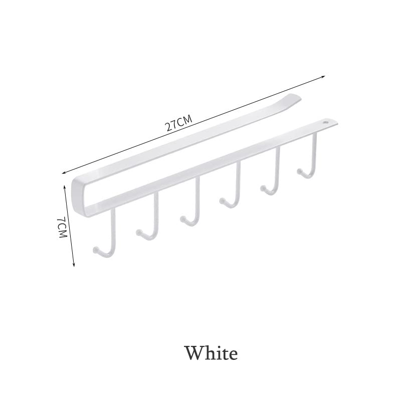 Convenient Clip Hook Iron 6 Hook Storage Rack Cabinet Metal Frame - Medaid International