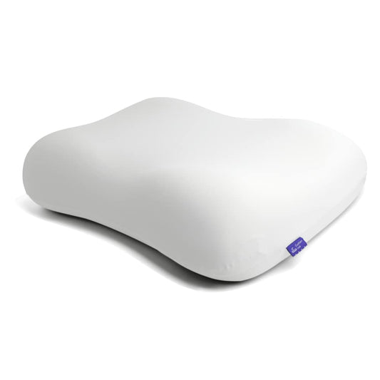 C CUSHION LAB Deep Sleep Pillow, Patented Ergonomic Contour Design for Side & Back Sleepers, Orthopedic Cervical Shape Gently Cradles Head & Provides Neck Support & Shoulder Pain Relief - Calm Grey - Medaid International