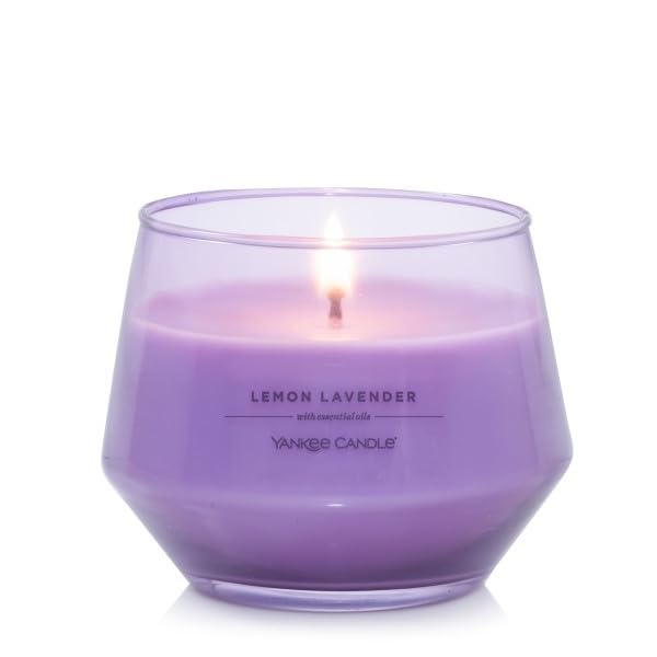 Yankee Candle Studio Scented Candle with up to 50 Hour Burn Time, Premium Plant Wax Blend for Consistent Burn, 10 oz Jar Candle with Room Filling Fragrance, Lemon Lavender - Medaid International