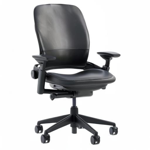 Steelcase Leap Office Chair, Black Frame and Black Leather - Medaid International