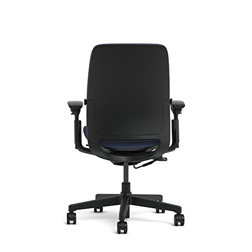 Steelcase Amia Office Chair - Most Comfortable Sit - 4 Points of Adjustability - Ergonomic Desk Chair - Upper Back Support - Adjustable Lumbar Support - Blue Fabric - Medaid International
