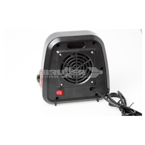 Brunner - Compact Ceramic Fan Heater with Thermostat Control, 500W, Overheating Protection