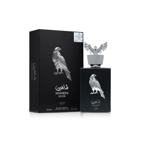 Lattafa Pride Shaheen Silver – Fresh, Fruity, Chypre, Amber – Eau de Parfum Long-Lasting Fragrance for Unisex, 3.4 Ounce / 100 ml - Medaid International