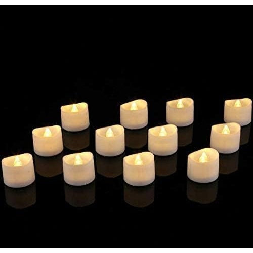 LZ 24 Pack Flameless Floating Tea Lights, Warm White Battery Flickering LED Tea Lights Candles - Wedding, Party, Centerpiece, Pool & SPA - Medaid International