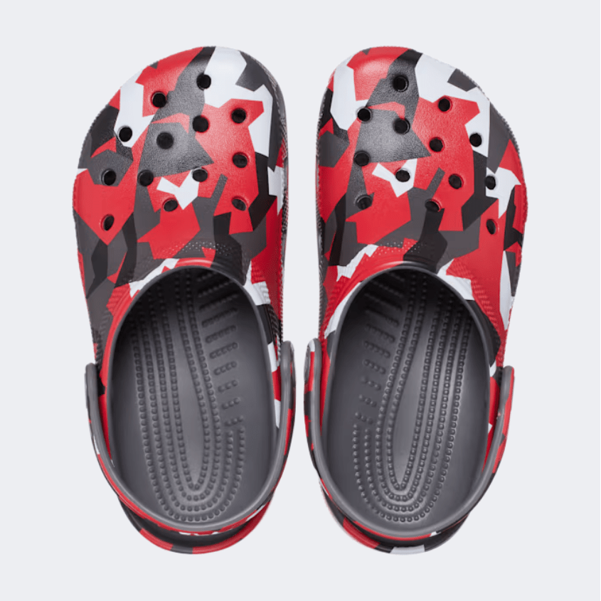 Crocs Classic Geo Camo Kids Lifestyle Clog Grey/Multi - Medaid International