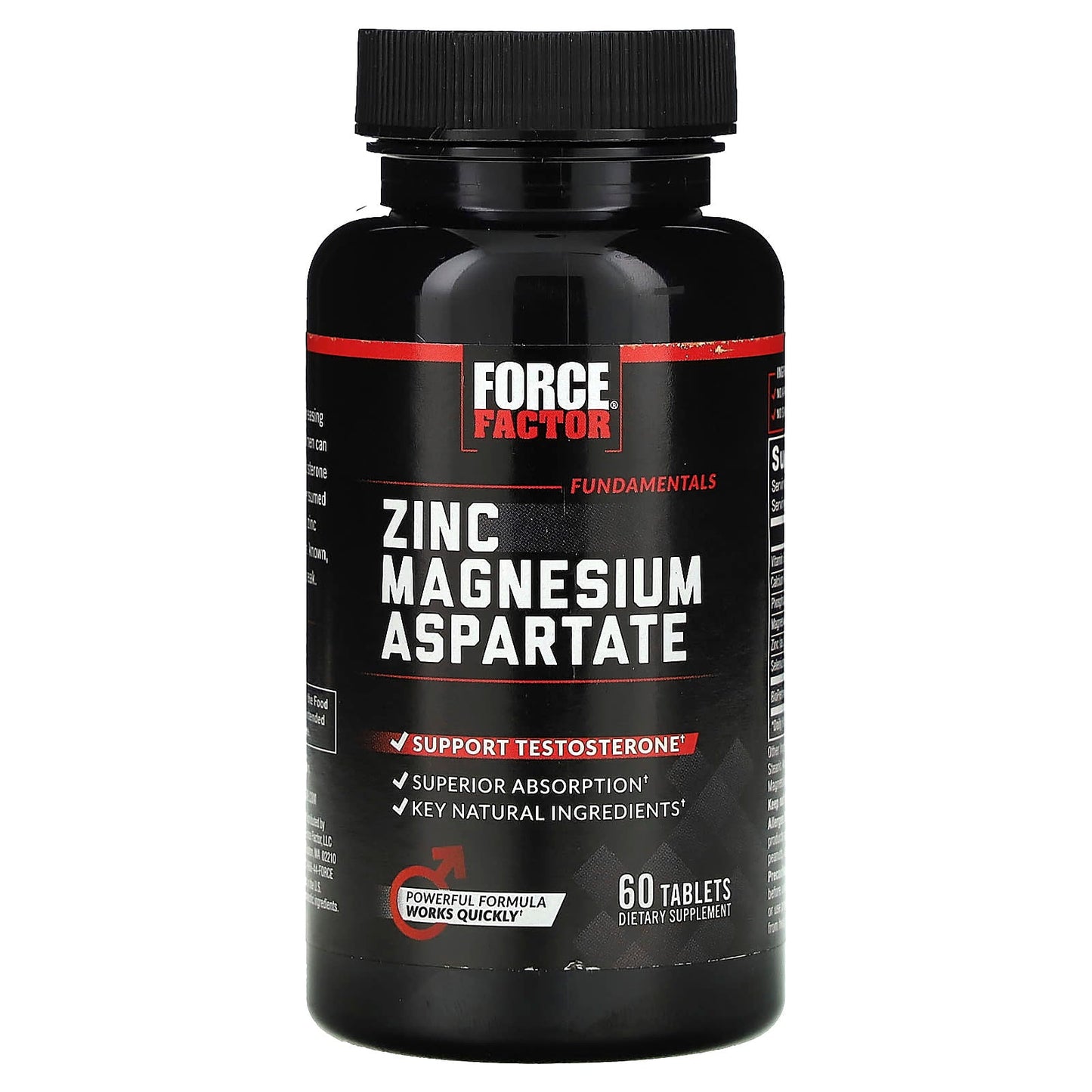 Force Factor, Fundamentals, Zinc Magnesium Aspartate, 60 Tablets - Medaid International
