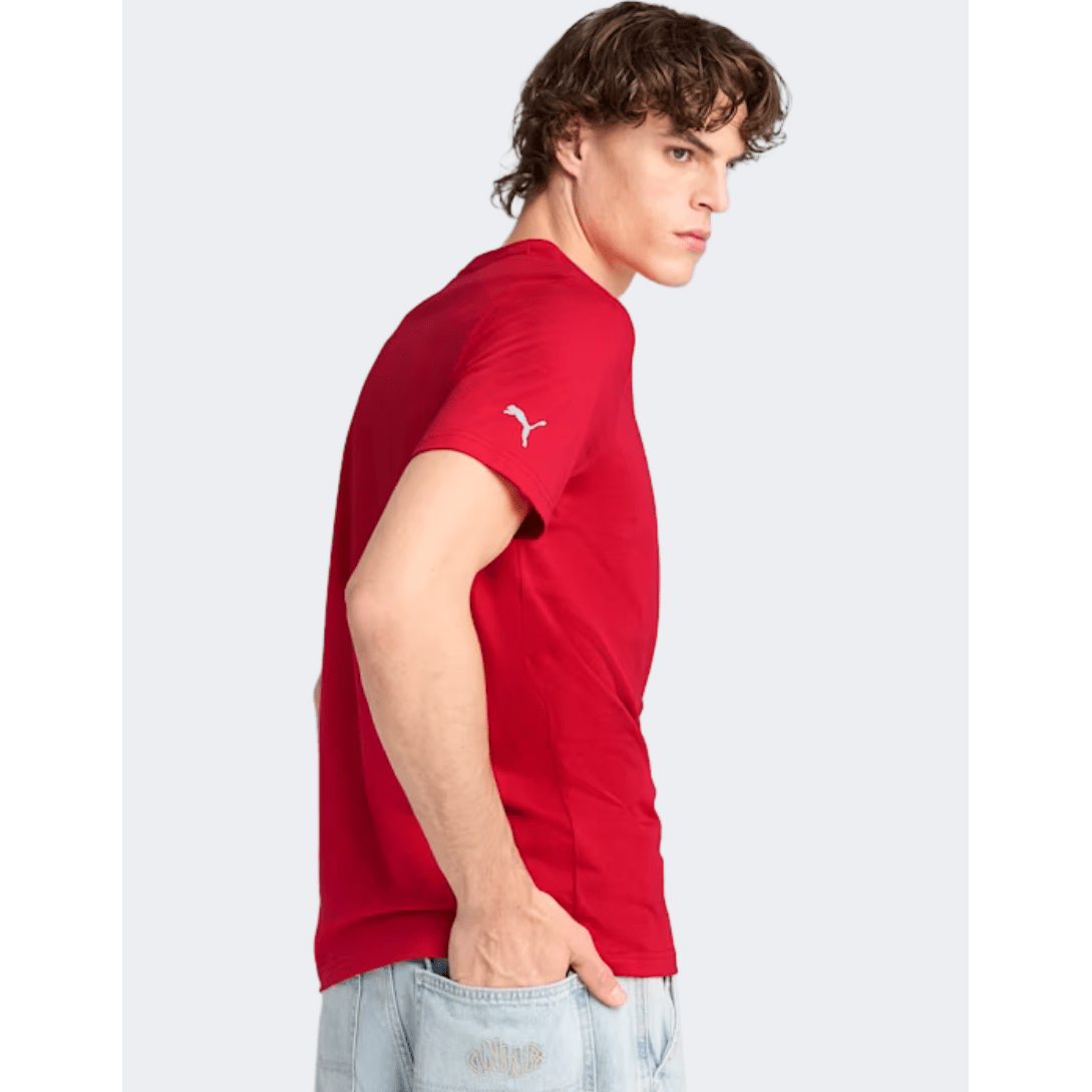Puma Scuderia Ferrari Race Tonal Big Shield Men Lifestyle T-Shirt Red - Medaid International