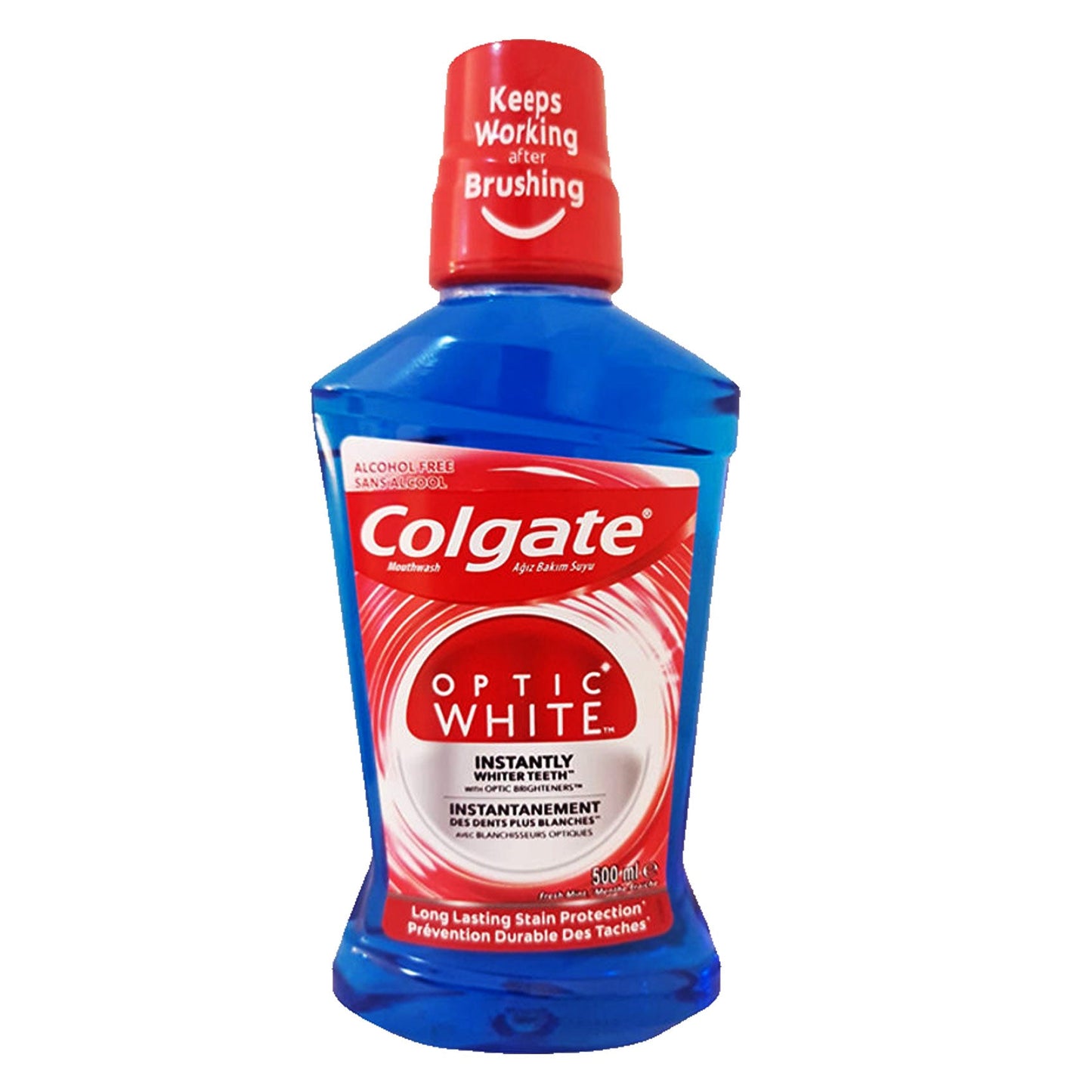 25% Colgate Optic White Mouthwash 500 mL - Medaid
