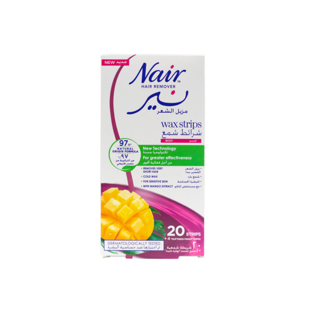 Nair Body Wax Strips Mango 20S - Medaid International
