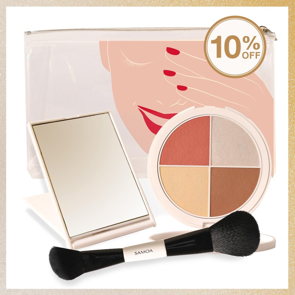 SAMOA FACE PALETTE AND BRUSH WITH FREE POUCH KIT - Medaid