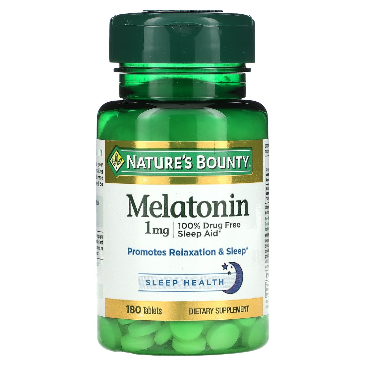 Nature's Bounty, Melatonin, 1 mg, 180 Tablets - Medaid