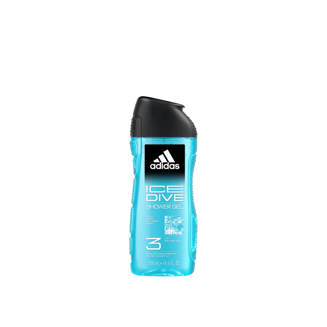 Adidas New 3 In 1 Shower Gel 250ml For Men - Medaid