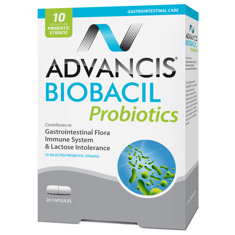 BIOBACIL - Probiotic Tablets 20 Capsules - Medaid International