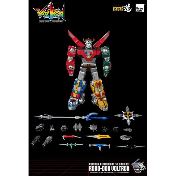 Voltron: Defender of the Universe Robo-Dou Voltron 10” Action Figure by Threezero - Medaid International