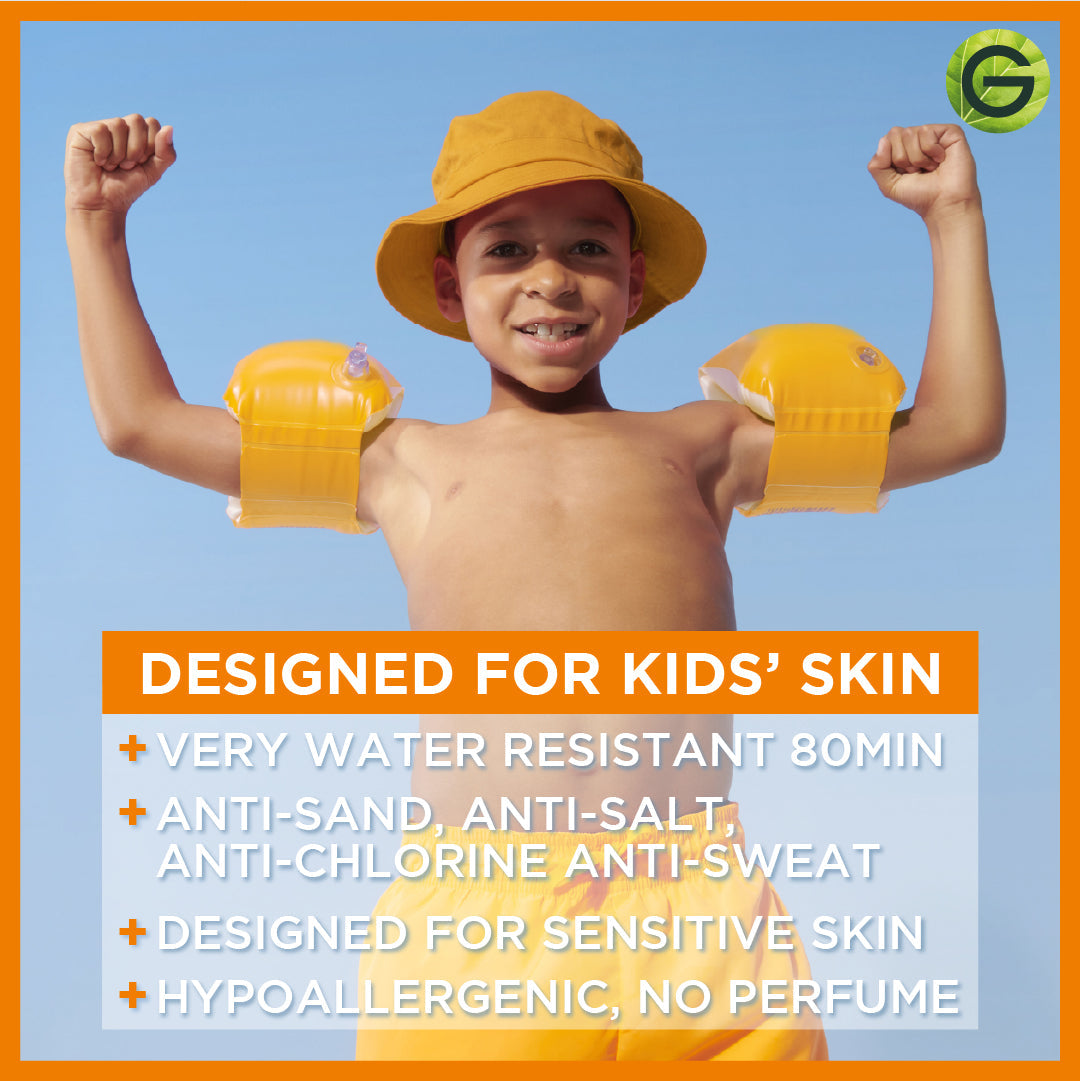 Garnier Ambre Solaire Sensitive Advanced SPF 50+ Ceramide Protect Sunscreen Spray For Kids 150ml - Medaid