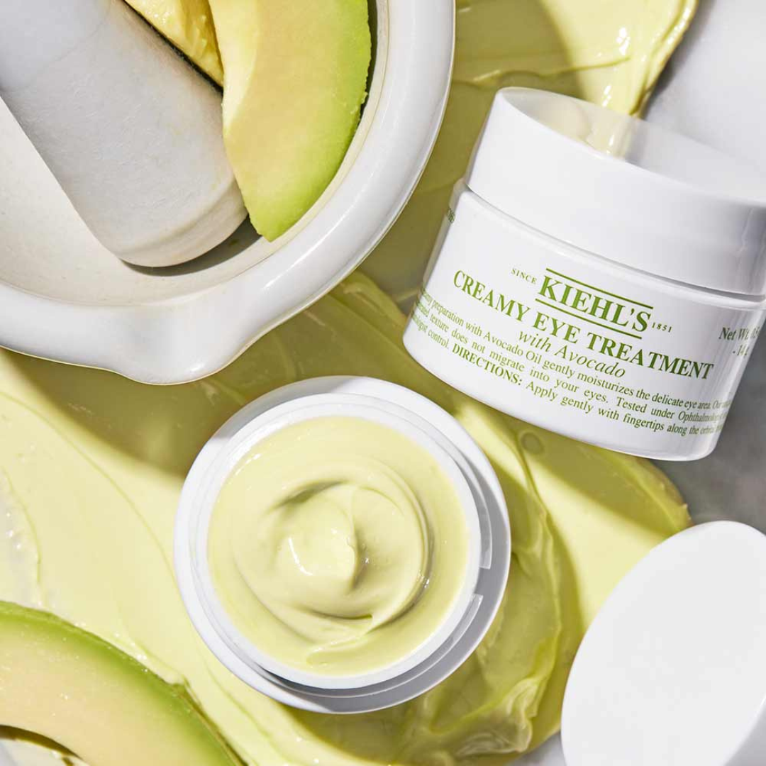 Kiehl's Avocado Eye Treatment, Nourishing and Hydrating Eye Cream, Avocado Oil and Caffeine to Energize and Invigorate Skin, Tired Eyes, 99% Naturally Derived Formula - 0.5 fl oz - Medaid International