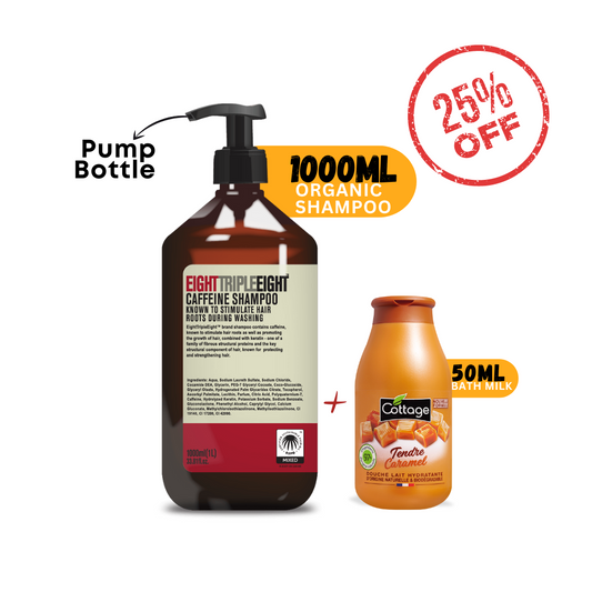 Caffeine Shampoo + Caramel Shower Milk - Medaid