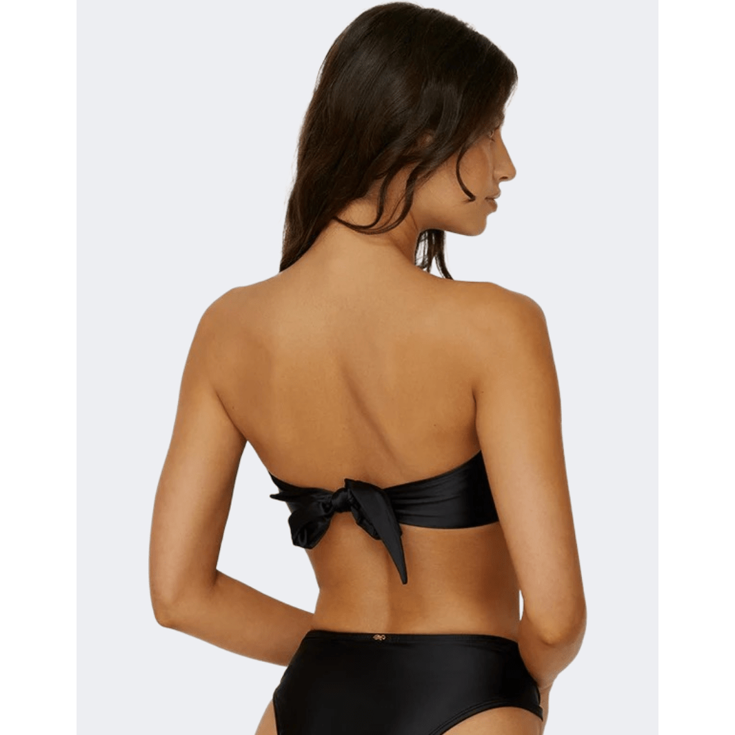 Pq Swim Nightfall Detail Bandeau Women Beach Bra Black - Medaid International