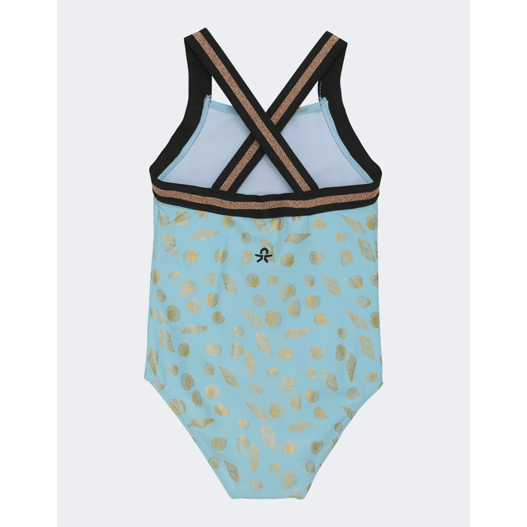 Color Kids Swimsuit Girls Beach Monokini Blue - Medaid International