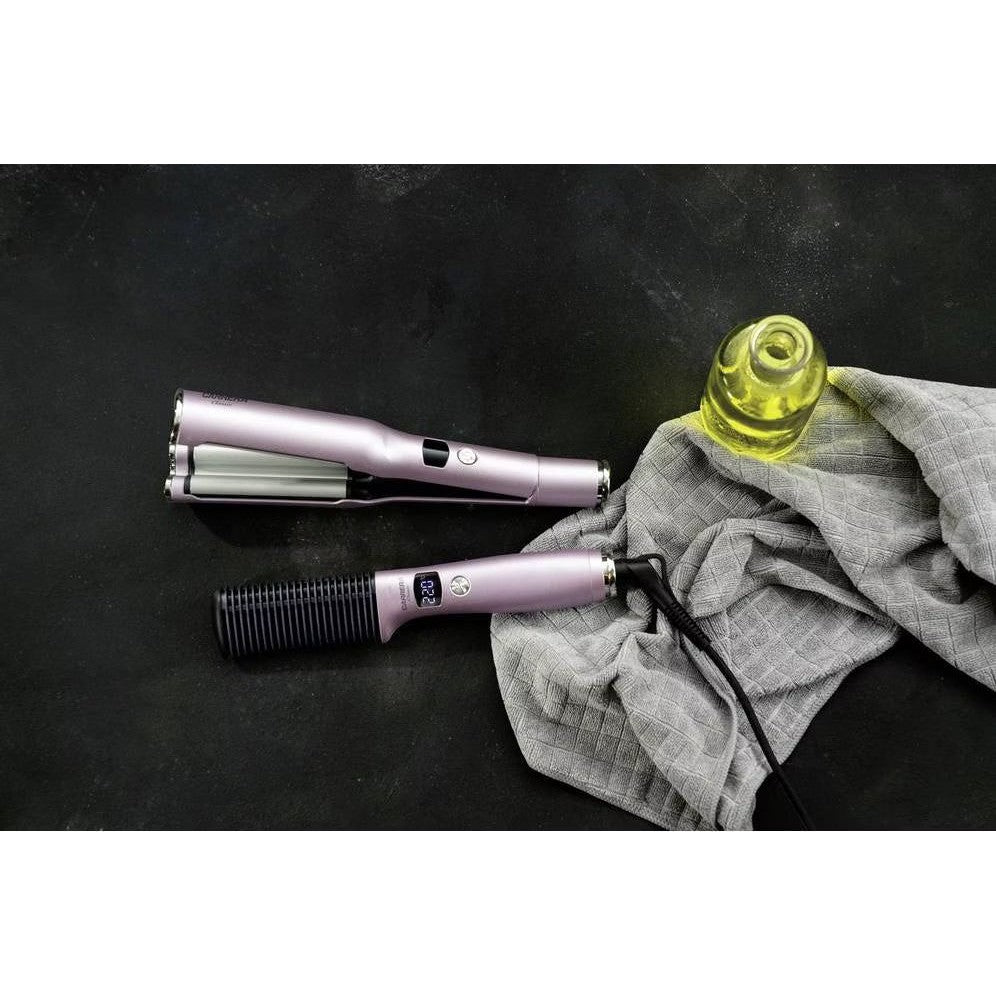 Classic Straightener Comb and Wave Styler Set, Light Pink - Medaid International