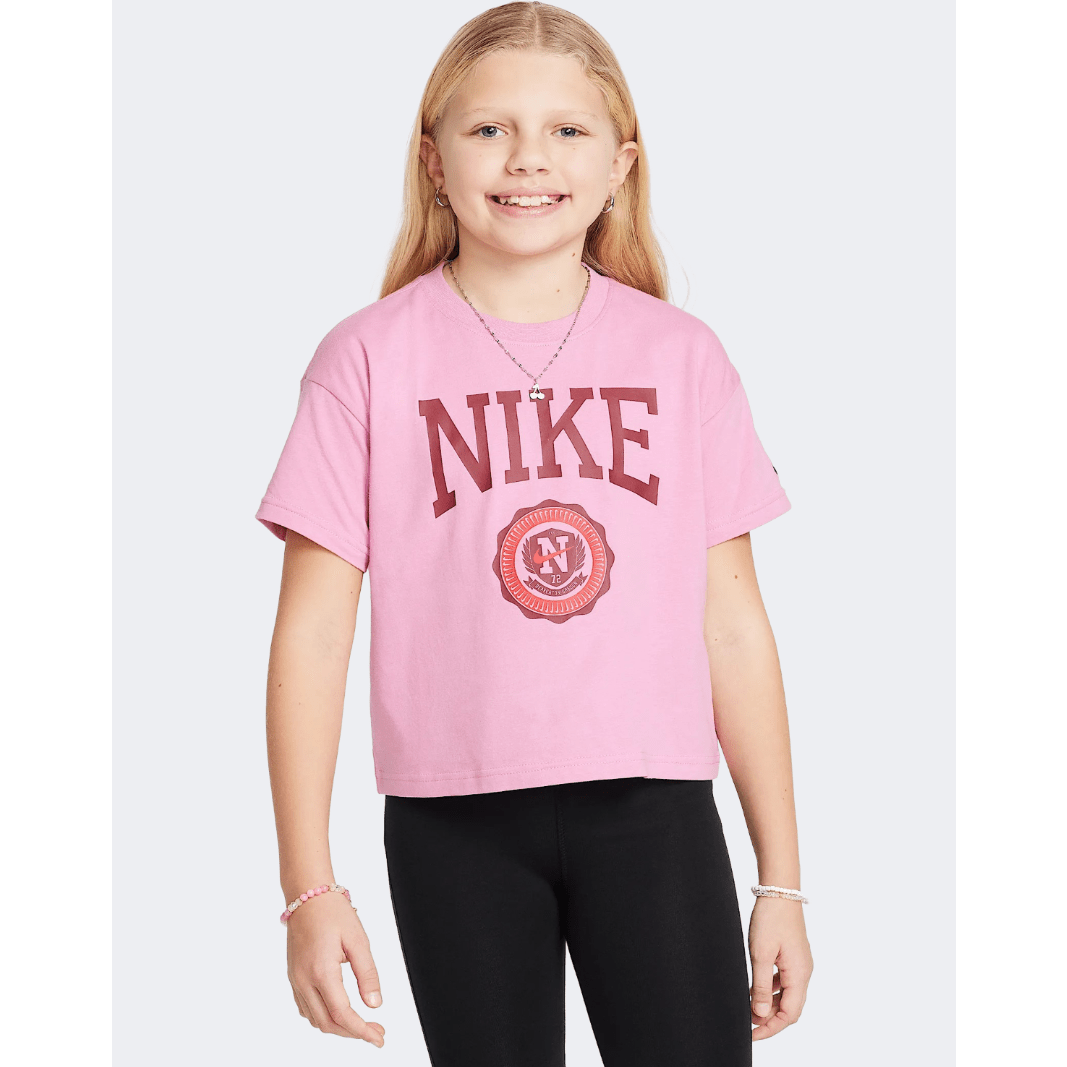 Nike Sportswear Graphic Star Girls Lifestyle T-Shirt Magic Flamingo - Medaid International