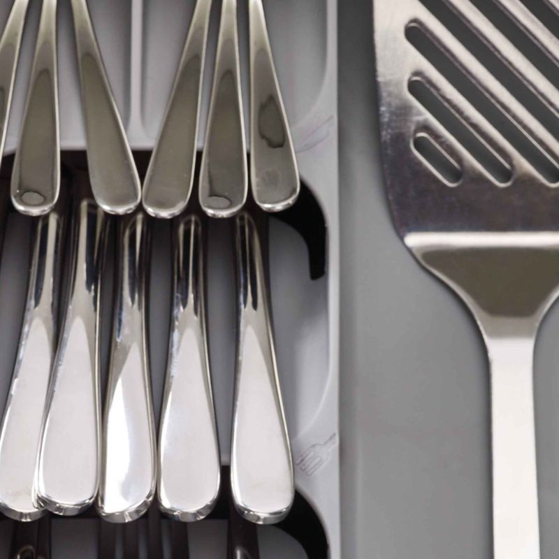 Joseph Joseph DrawerStore™ Grey Cutlery, Utensil & Gadget Organiser - Medaid International