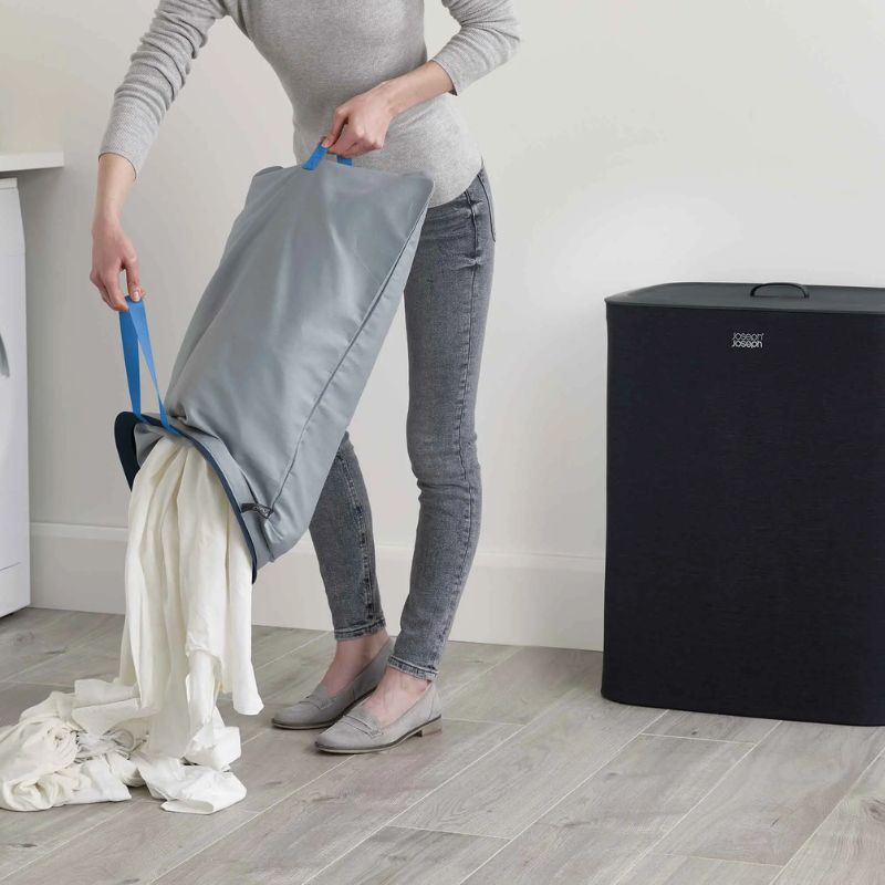 Joseph Joseph Tota 90L Black Laundry Separation Basket - Medaid International