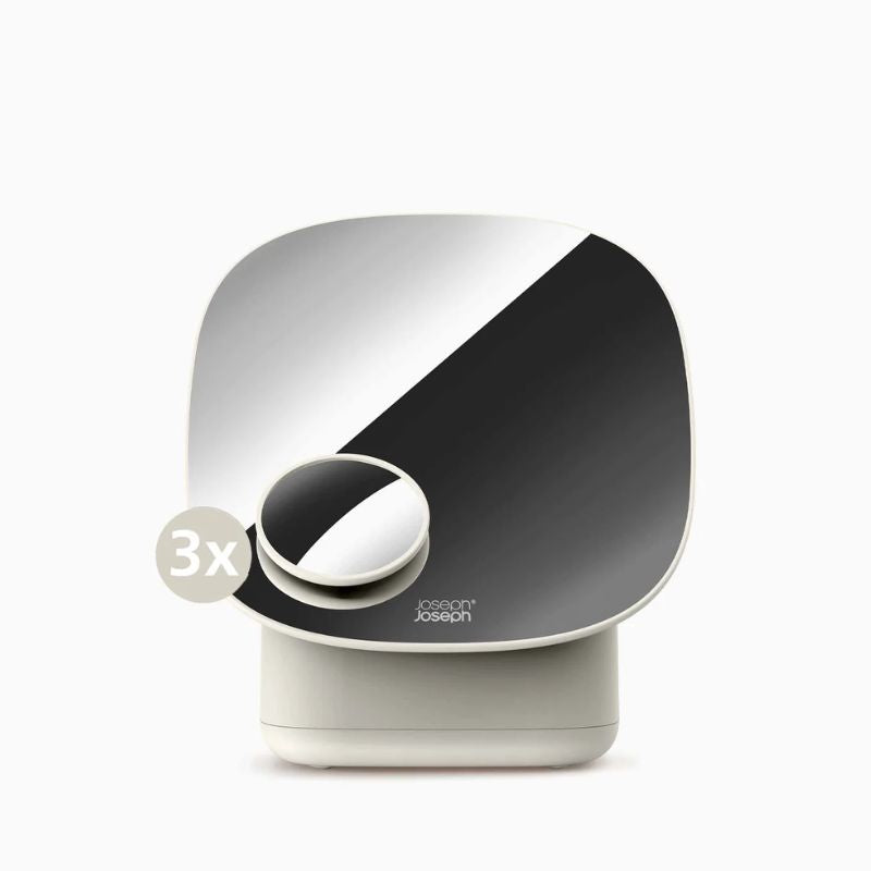 Joseph Joseph Viva Pedestal Mirror with Cosmetic Organiser - Medaid International