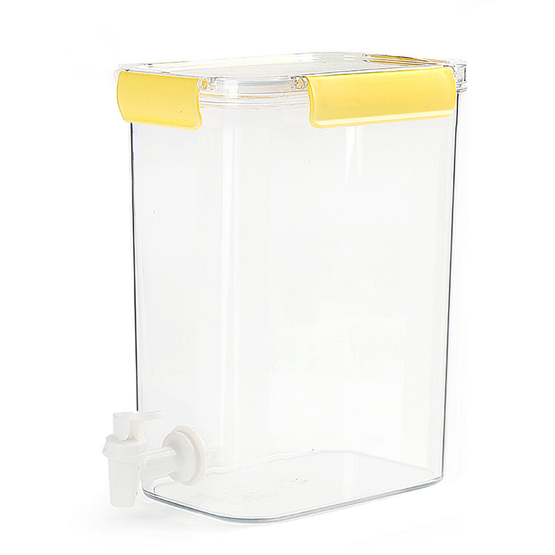 4.5 L Clear Acrylic Beverage Dispenser with Lid and Spigot Storage Bucket for Parties Birthdays Buffets Social Gatherings - Medaid