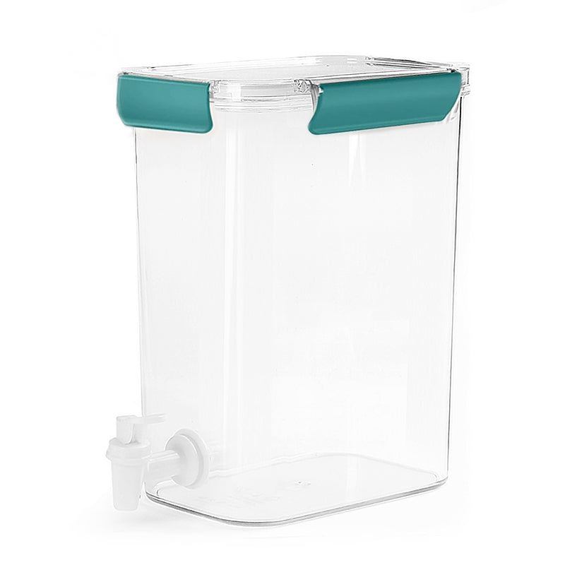 4.5 L Clear Acrylic Beverage Dispenser with Lid and Spigot Storage Bucket for Parties Birthdays Buffets Social Gatherings - Medaid