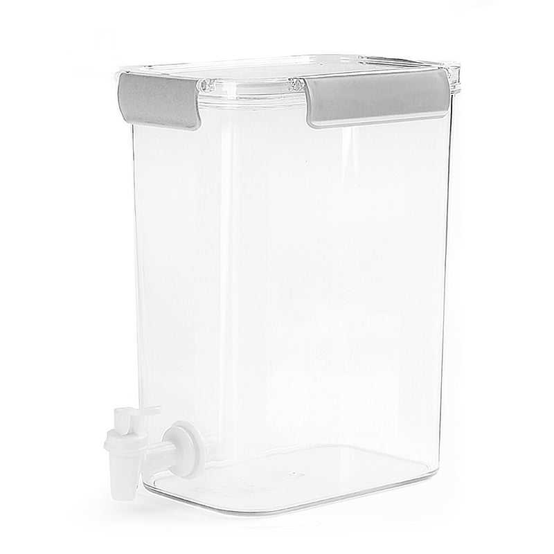 4.5 L Clear Acrylic Beverage Dispenser with Lid and Spigot Storage Bucket for Parties Birthdays Buffets Social Gatherings - Medaid