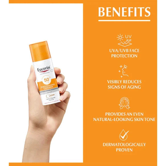 Eucerin Even Pigment Perfector Sun Fluid SPF 50+ Tinted Medium - Medaid - Lebanon