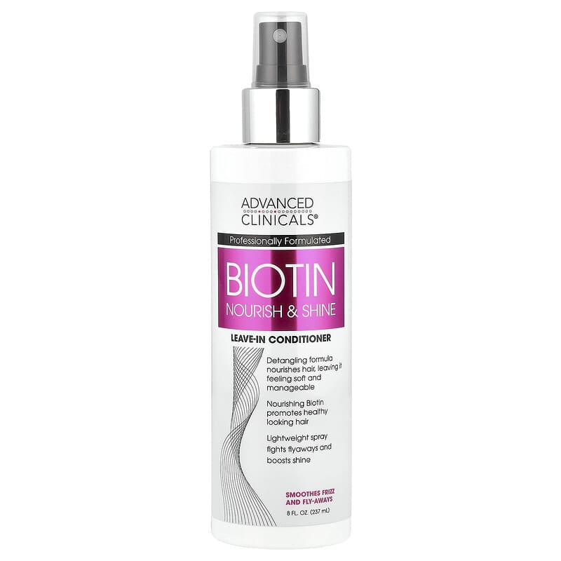 Advanced Clinicals, Biotin, Leave-In Conditioner 237 ml - Medaid International