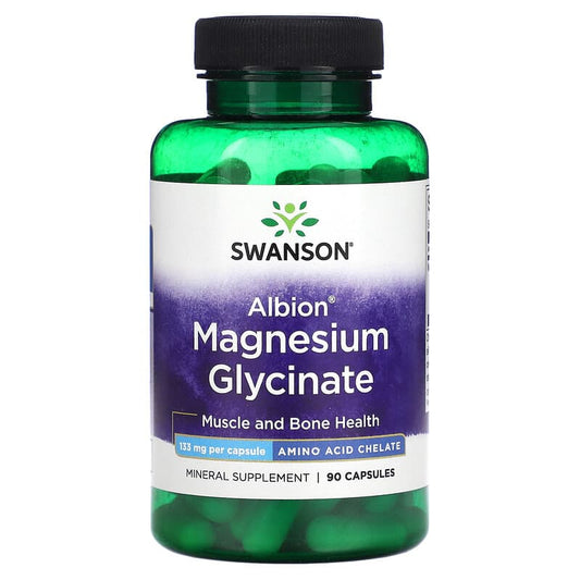 Swanson, Albion, Magnesium Glycinate, 133 mg, 90 Capsules - Medaid International