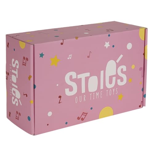Stoie’s Wooden Music Set Pink Sensation, Montessori Musical Instruments for Toddlers 3-9 with Xylophone, Tambourine and Maracas, Educational Development and Creativity, Baby Musical Instruments - Medaid International