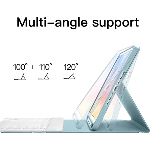 Gudou - Bluetooth Keyboard Case for iPad Mini 4/5, Detachable with Pencil Holder