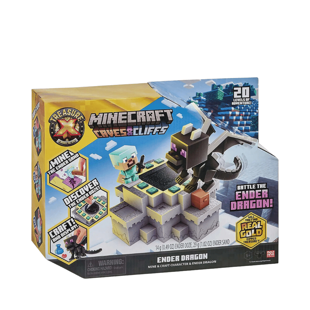 Treasure X Minecraft Caves & Cliffs Ender Dragon Playset By PhatMojo - Medaid International