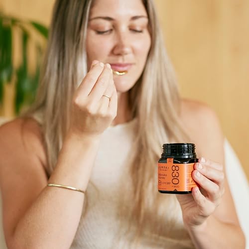 Egmont Honey Manuka Honey UMF 20+ MGO 830+ | 8.8 oz (250 g) | 100% Pure Authentic New Zealand Honey, UMF & MGO Certified, Non-GMO, Kosher, Traceable, Recycled Jar, Immune Support - Medaid International