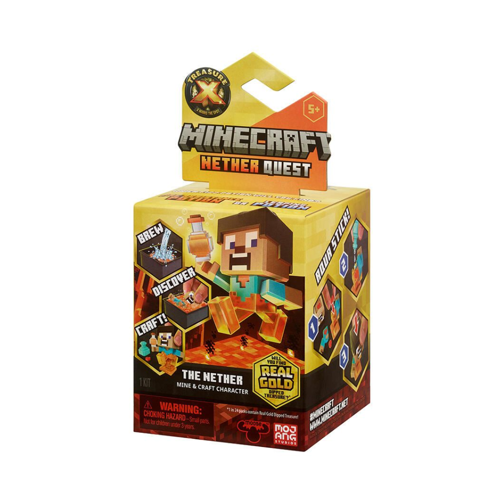 Treasure X Minecraft The Nether Mystery Pack S4 SINGLE PACK - ASSTD - Medaid International