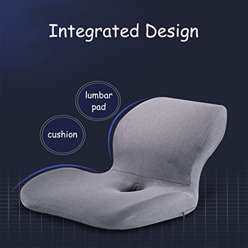 Car Seat Cushion, Car Memory Foam Heightening Seat Cushion for Short People Driving Lumbar Support Pillow and Seat Cushion for Office Chair and Car Seat Anti Slip Cushion (Gray) - Medaid - Lebanon