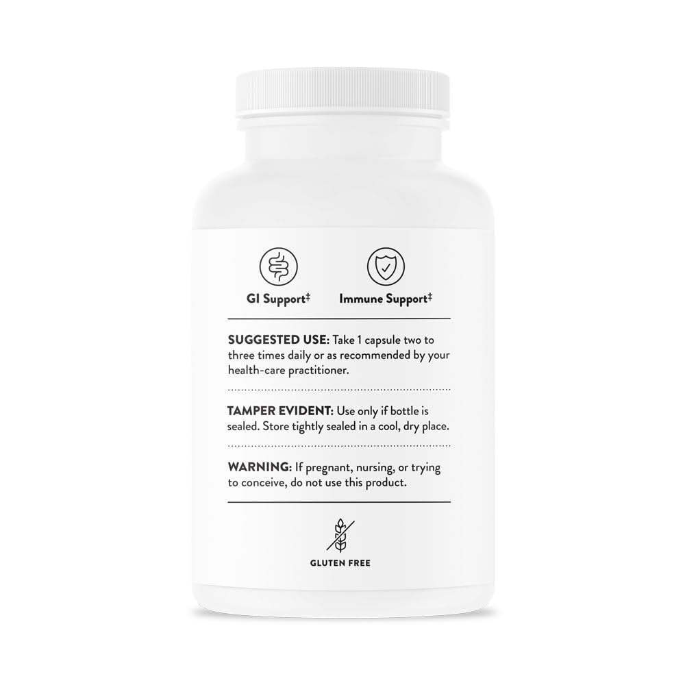 THORNE - Berberine - 200 mg (Formerly Berbercap) - Supports Heart Function, Immune System and Gut Health* - 60 Capsules - Medaid International