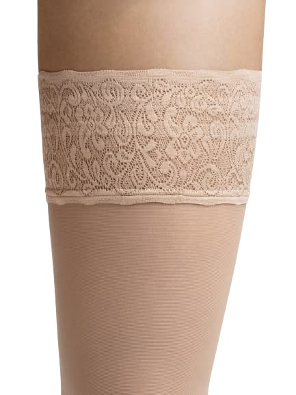 Wolford 15 Lace Stay-Up gobi Beige For Women - Medaid International