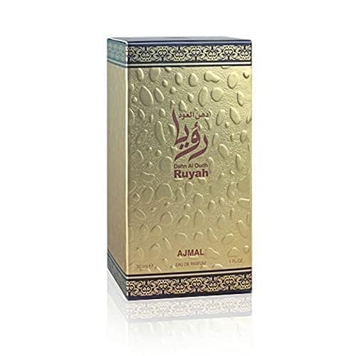 Ajmal Dahn Al Oudh Ruyah Eau De Parfum For Unisex 30 ML | Long Lasting Fragrance - Made In Dubai - Medaid International