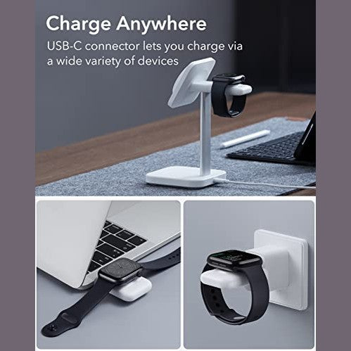 Esr - Portable Magnetic Charger for Apple Watch, Fast USB-C Charging, Certified