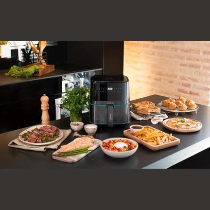Cecotec - 5.5L Oil-Free Hot Air Fryer with Digital Touchpad & 8 Cooking Modes